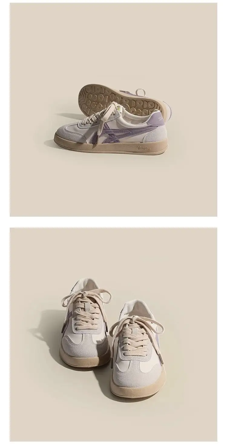 German training shoes 2024 spring new small white shoes women's retro all-match flat sports casual sneakers single-layer shoes women's — feature 7