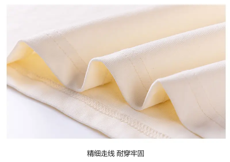 Spring Cotton Shoulder Short Sleeve T-Shirt 240g — feature 10