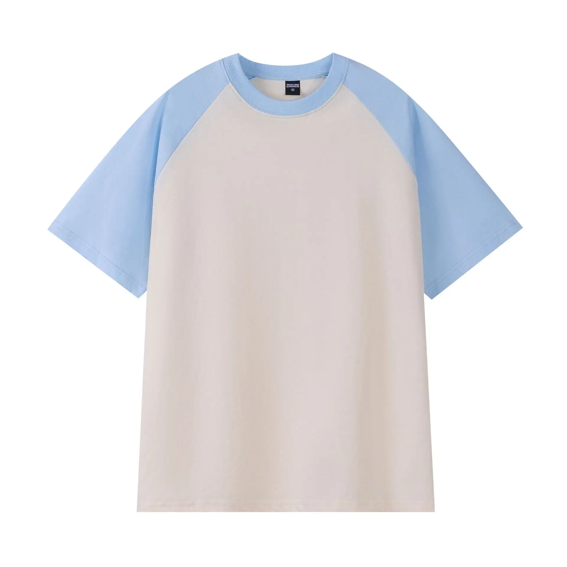 Spring Cotton Shoulder Short Sleeve T-Shirt 240g - Image 2