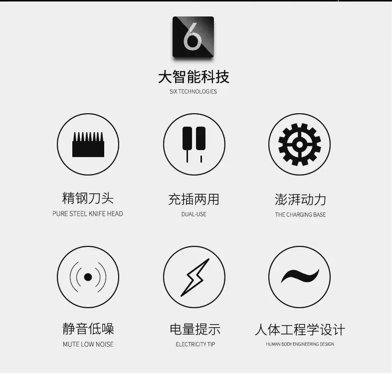 Professional Electric Hair Clipper with Oil Head for Carving Razor — feature 4