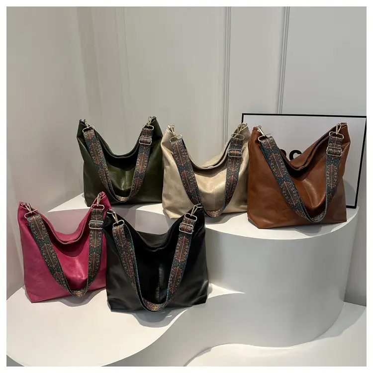 Pink Large Capacity Women's Shoulder Crossbody Bag — feature 8
