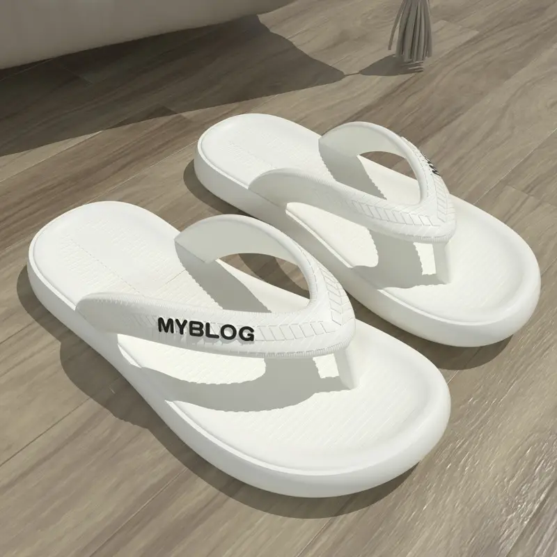 Women's thick-soled flip-flops 2024 new summer non-slip outdoor casual beach slippers for men
