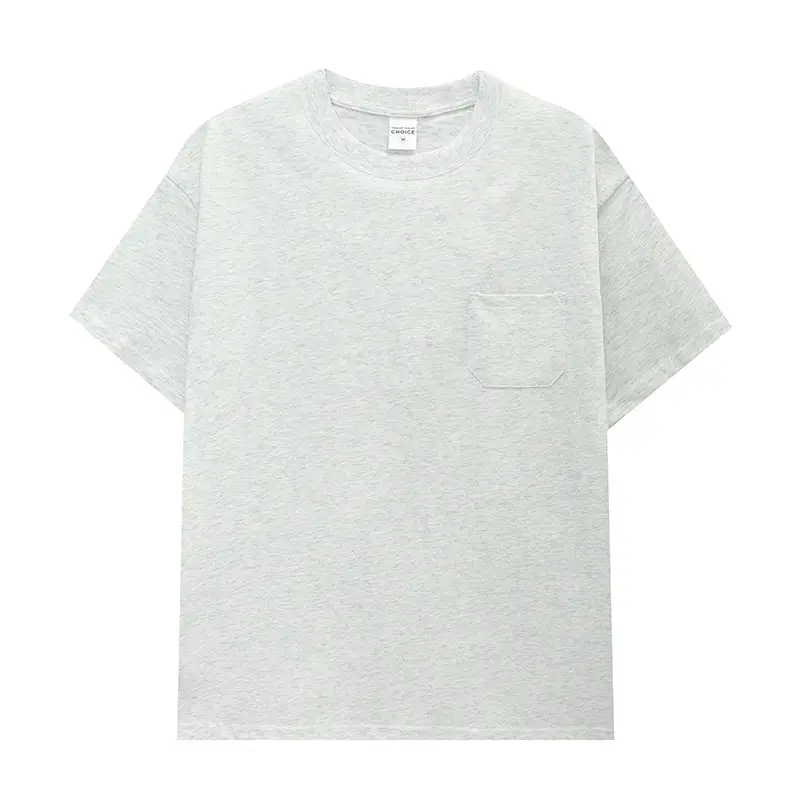 Men Navy Cotton T-Shirt 240g Loose Fit - Image 3