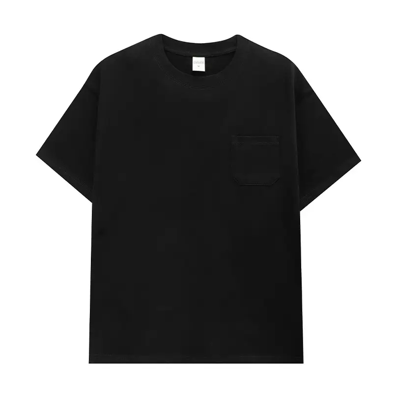 Men Navy Cotton T-Shirt 240g Loose Fit - Image 6