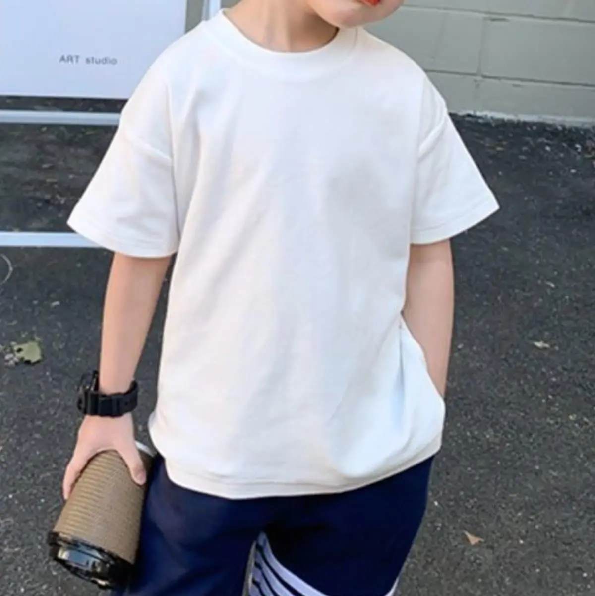 26 Summer Boys Cotton Bear Print Teal T-Shirt