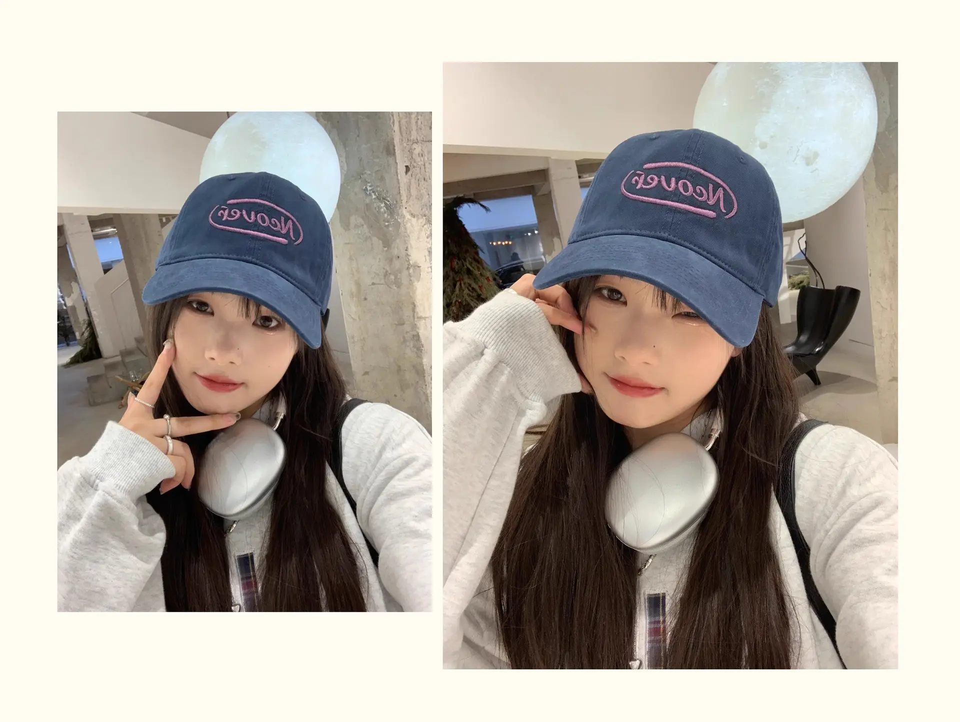 Black Letter Embroidered Baseball Cap for Women — feature 11