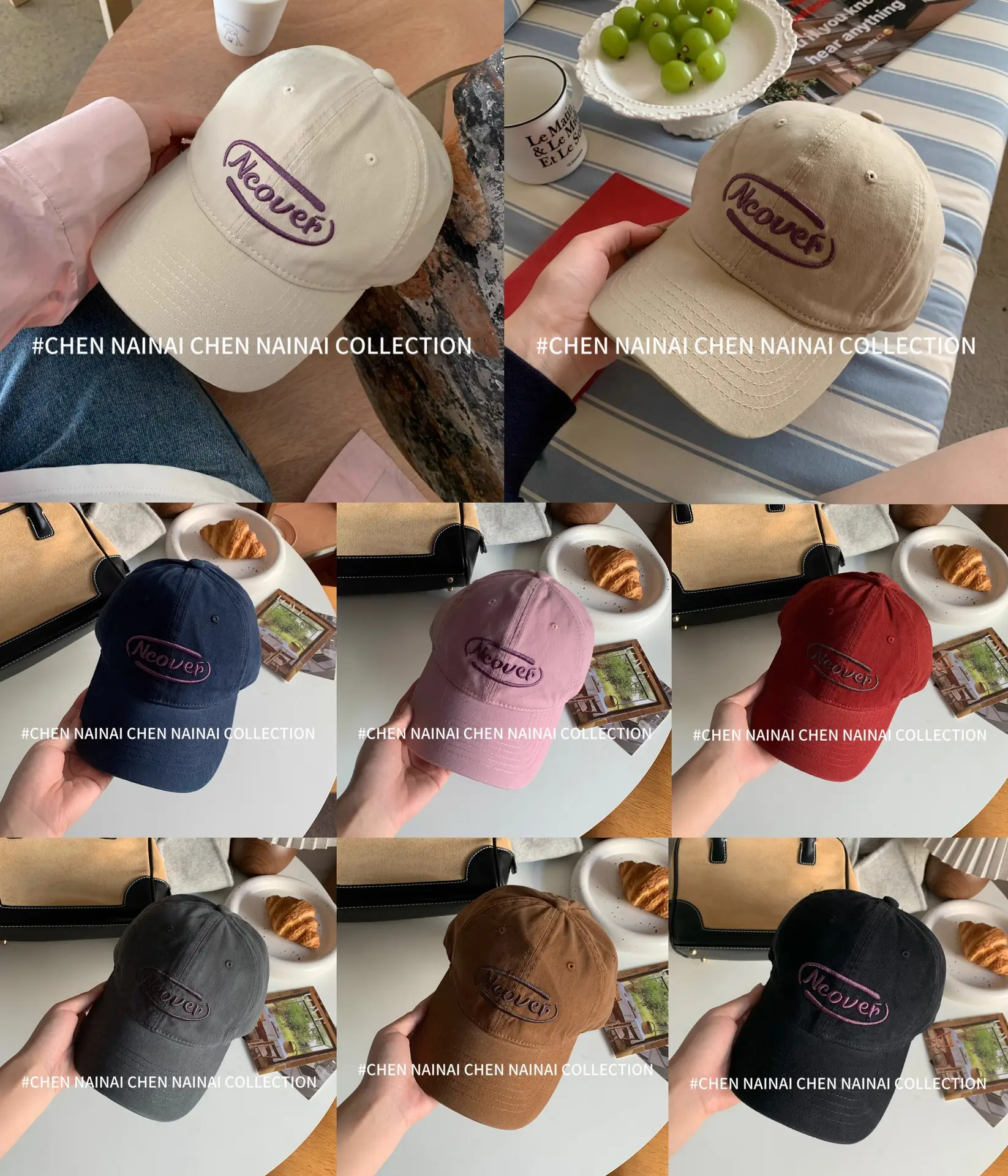 Black Letter Embroidered Baseball Cap for Women — feature 2
