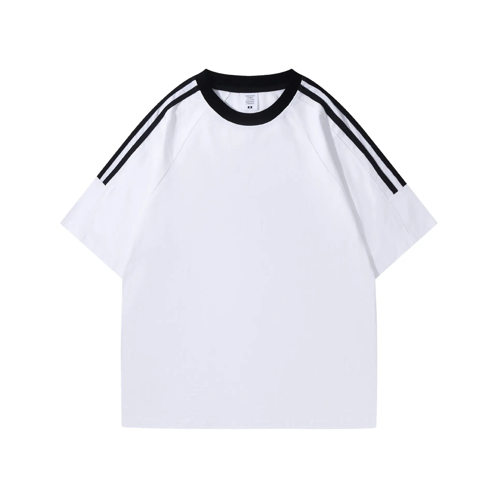 Brown 3-Stripe Drop Shoulder T-Shirt 2024 Cool Cotton - Image 5