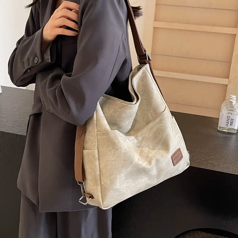 Retro One Shoulder Laptop Bag for College Students 2024 - Image 6