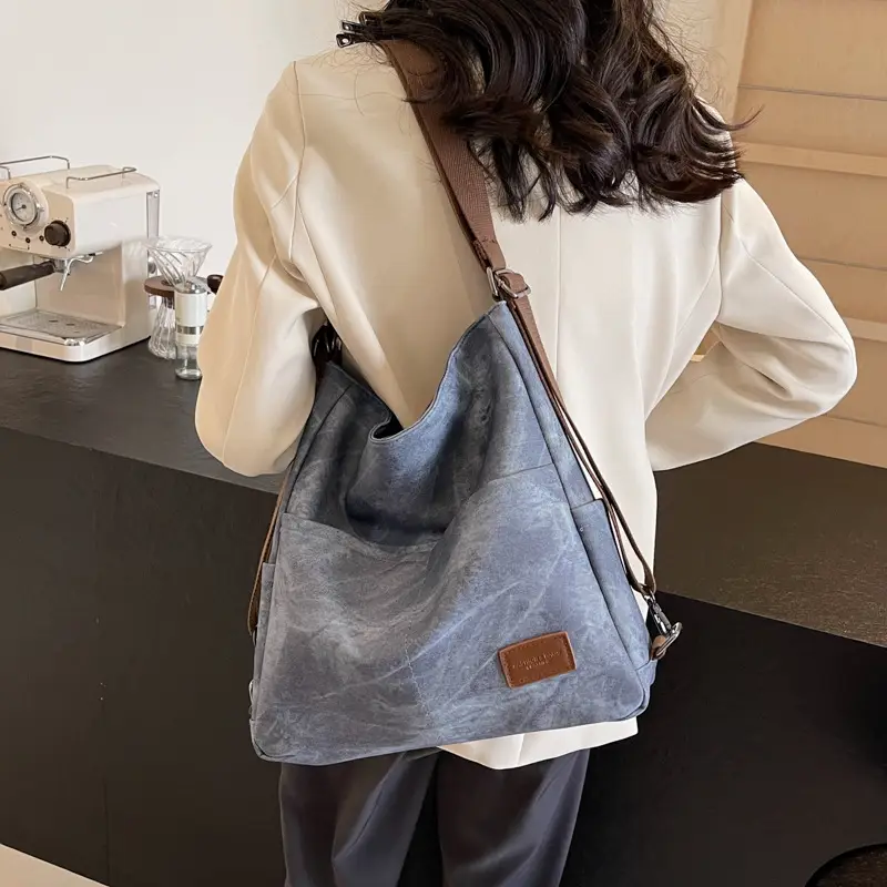 Retro One Shoulder Laptop Bag for College Students 2024 - Image 7