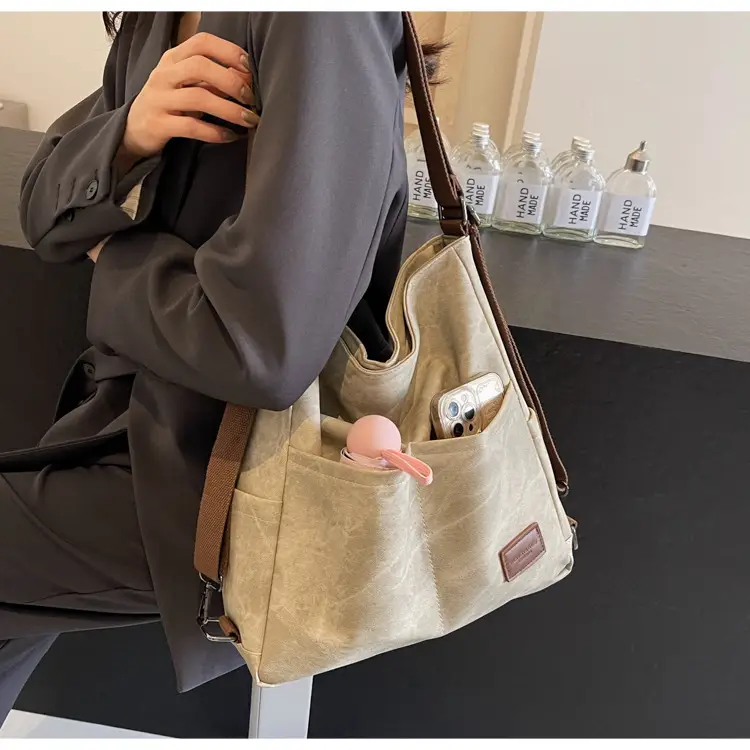 Retro One Shoulder Laptop Bag for College Students 2024 — feature 10