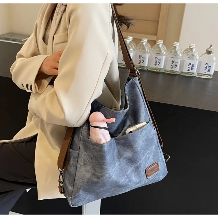 Retro One Shoulder Laptop Bag for College Students 2024 — feature 12