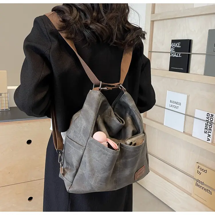 Retro One Shoulder Laptop Bag for College Students 2024 — feature 15
