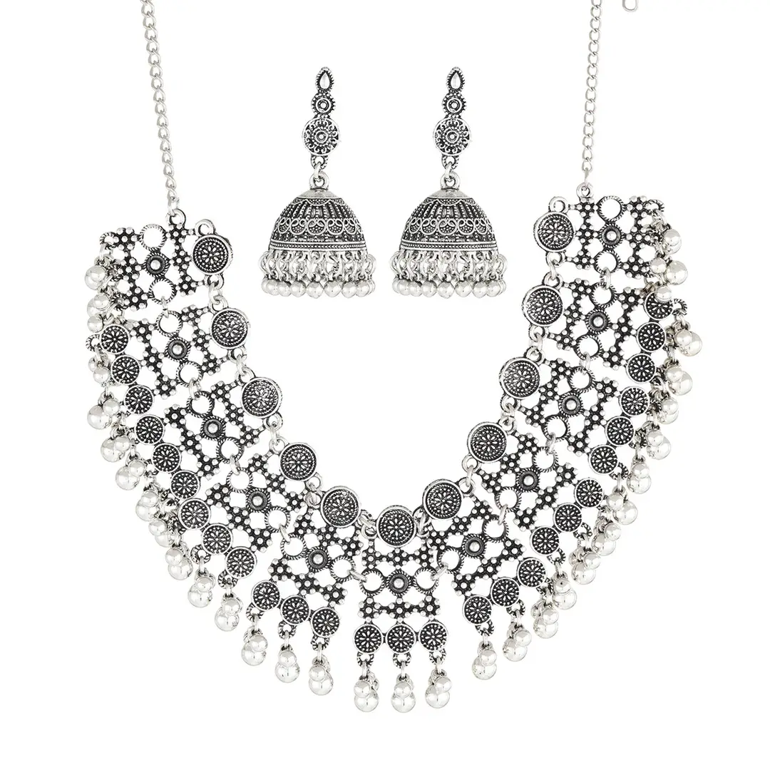 European and American Retro Exaggerated Stylish Earrings Ethnic Style Bohemian Temperament Necklace Earrings for Women Lightweight — feature 4