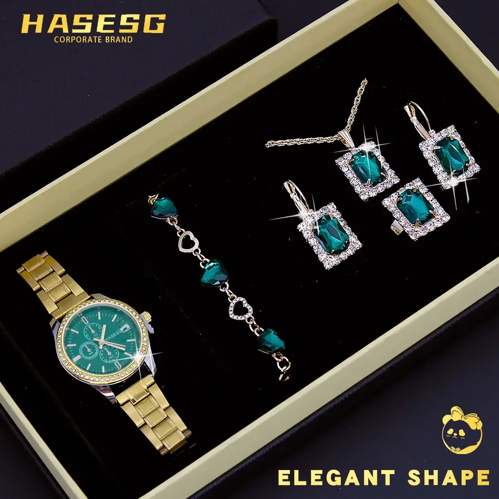 Women's Waterproof Cross-Border Jewelry Watch Set - Image 11