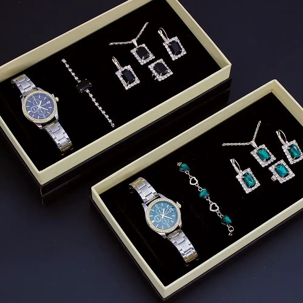 Women's Waterproof Cross-Border Jewelry Watch Set - Image 12