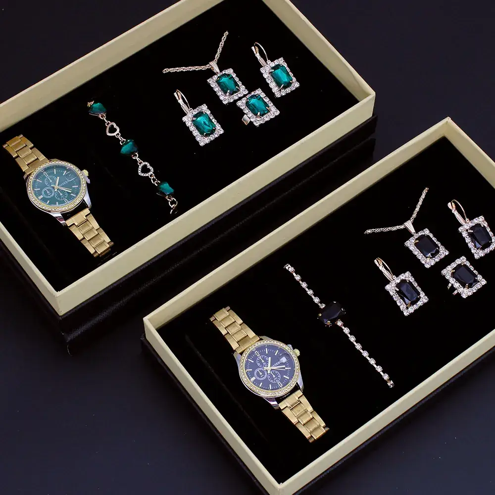 Women's Waterproof Cross-Border Jewelry Watch Set - Image 13