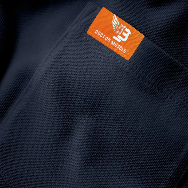 Men's White Cotton T-Shirt with Pocket & Logo — feature 16