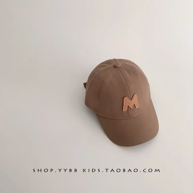 Brown Lettered Cap for Kids Boys Girls - Image 2