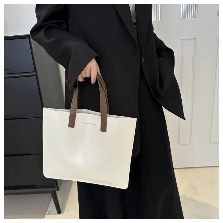 White Korean Style Women's Tote Bag 2024 — feature 13