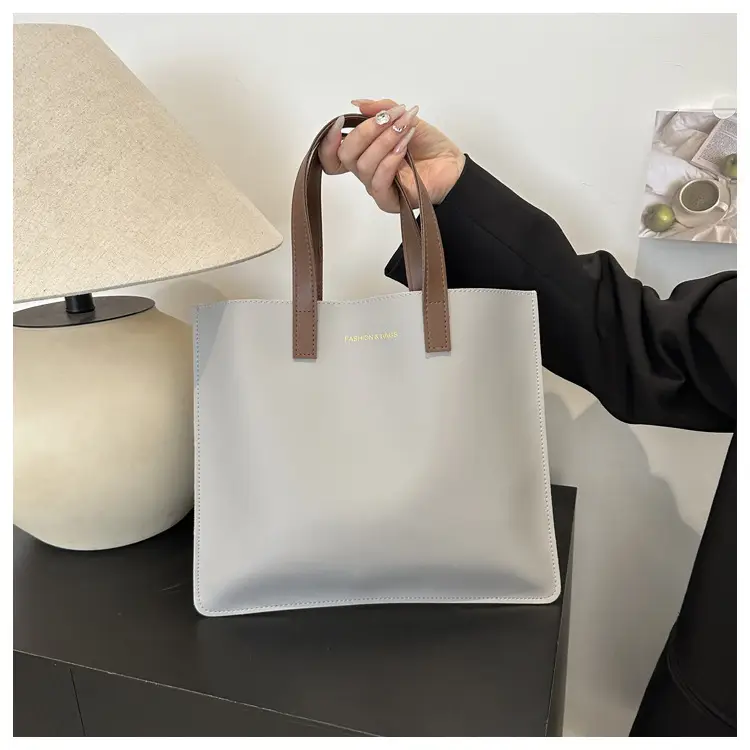 White Korean Style Women's Tote Bag 2024 — feature 17
