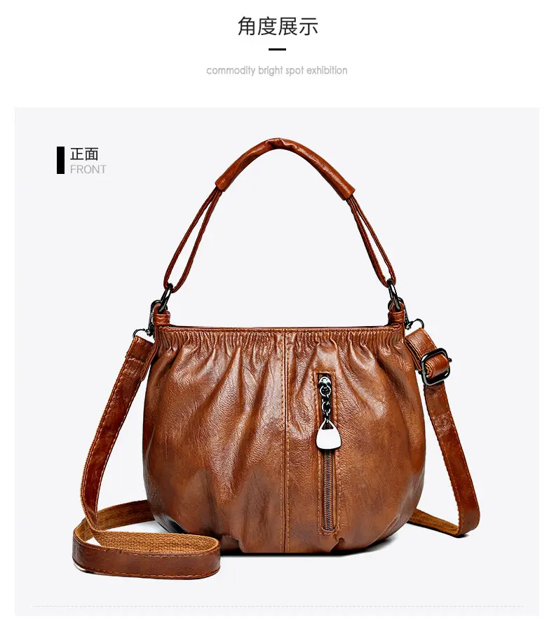 Brown Leather Crossbody Bag with Detachable Strap — feature 15