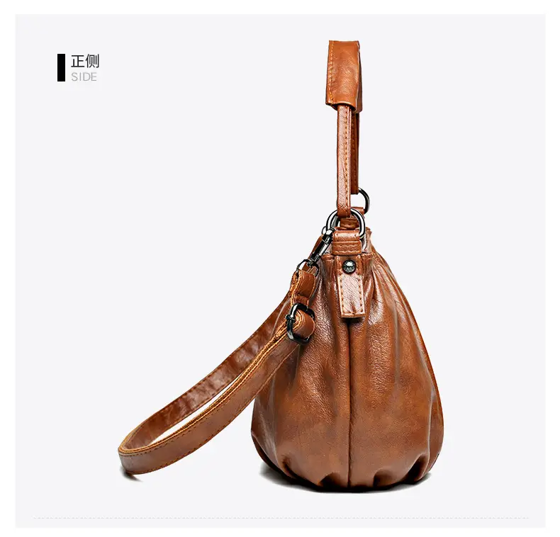 Brown Leather Crossbody Bag with Detachable Strap — feature 16