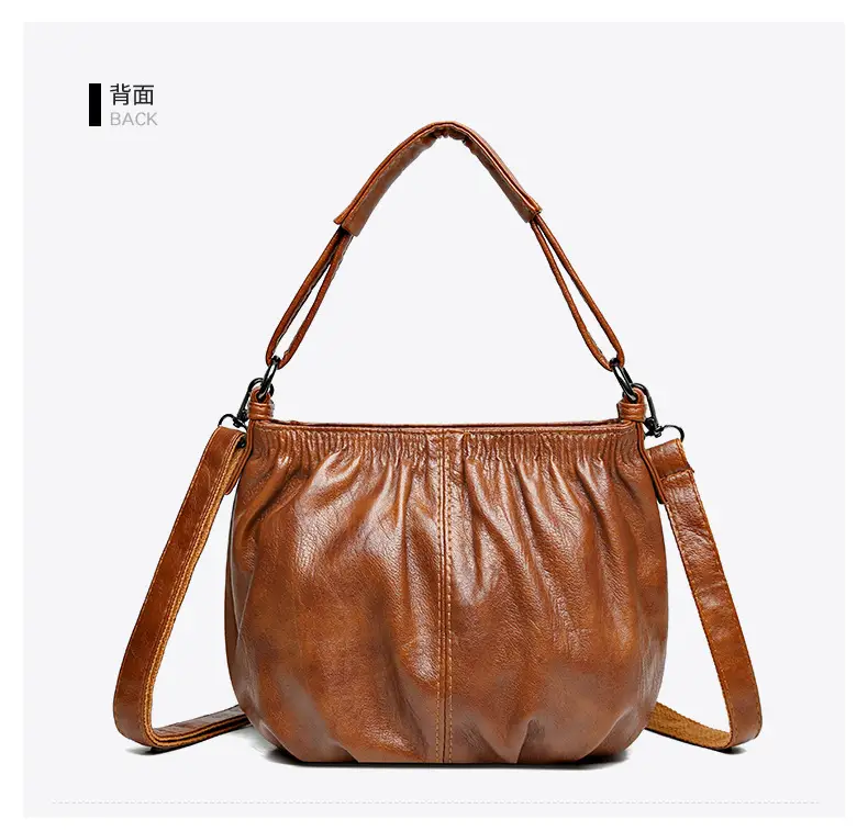 Brown Leather Crossbody Bag with Detachable Strap — feature 17