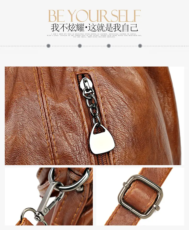 Brown Leather Crossbody Bag with Detachable Strap — feature 8