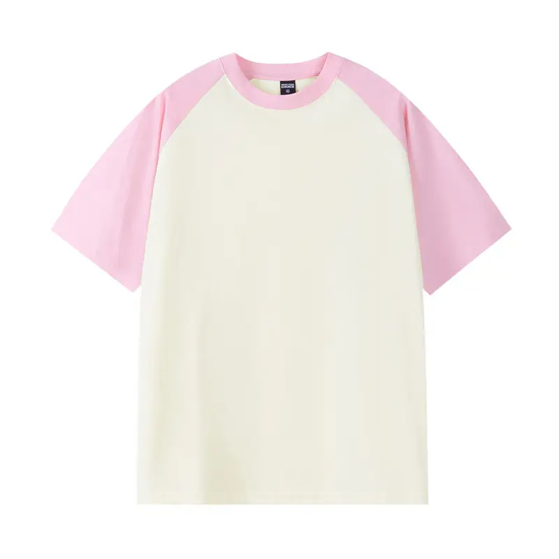 Heavy Cotton Raglan T-Shirt American Retro Round Neck - Image 12