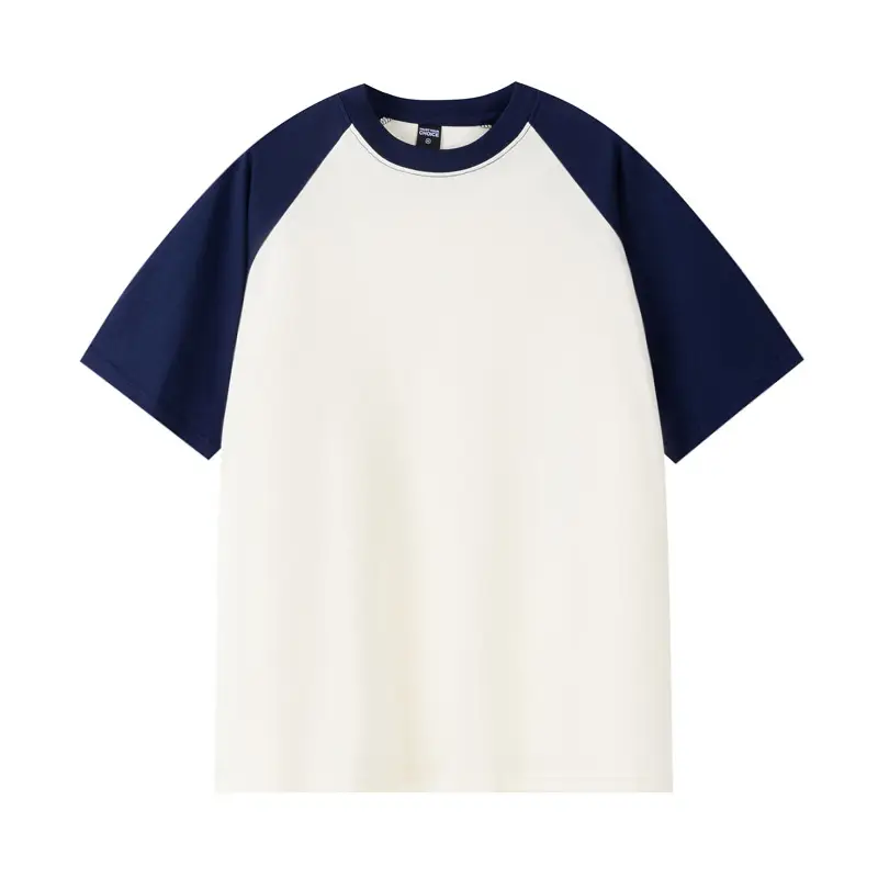 Heavy Cotton Raglan T-Shirt American Retro Round Neck - Image 9