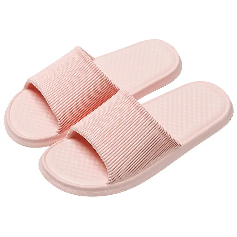 Casual Stripesd Sandals for Women, Summer Home Use, Indoor Bathroom Slippers, Lightweight Non-Slip Couple Slippers for Men - Image 12
