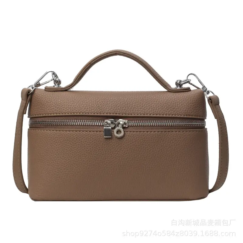 Women's Brown Leather Shoulder Bag 2026 New Style - Image 10