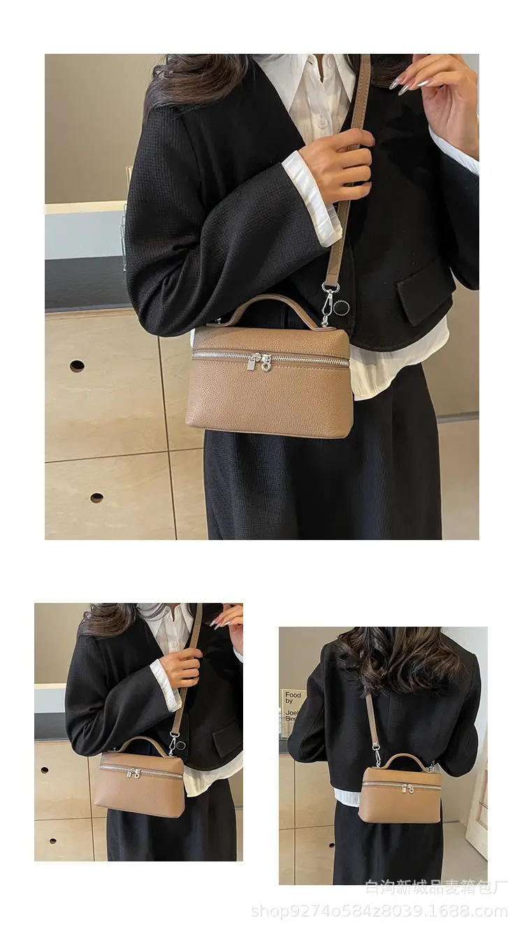 Women's Brown Leather Shoulder Bag 2026 New Style — feature 14