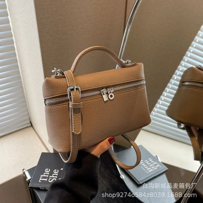 Women's Brown Leather Shoulder Bag 2026 New Style - Image 5