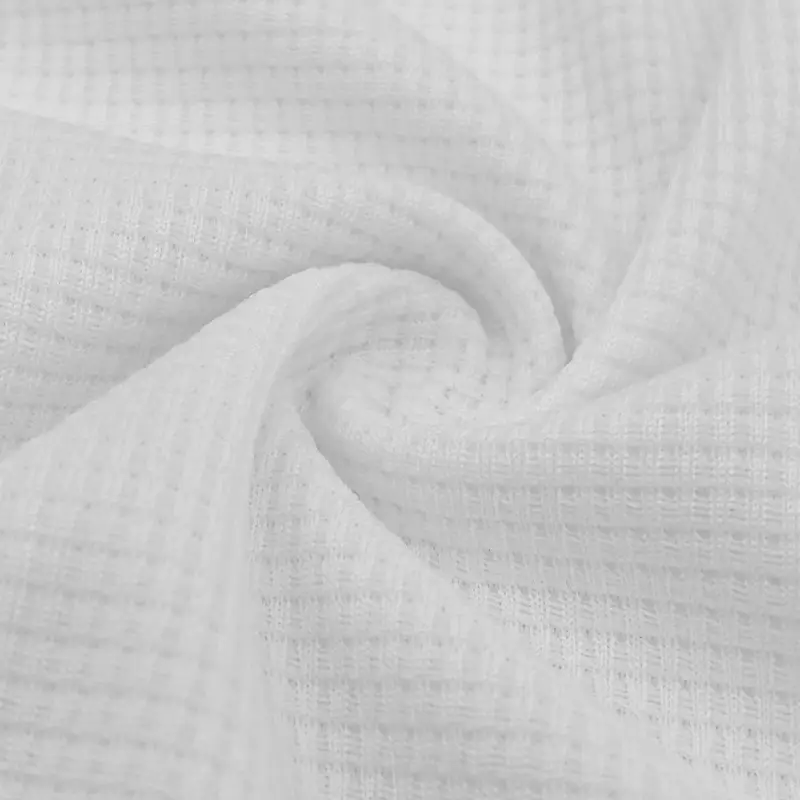 Men's White Lapel T-Shirt Heavy Waffle Oversize — feature 23
