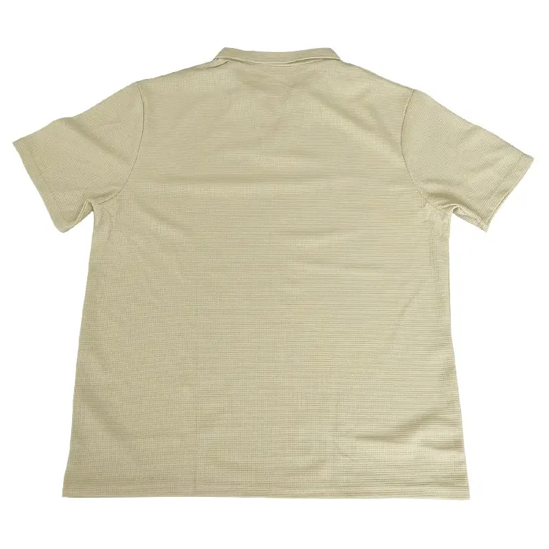 Men's White Lapel T-Shirt Heavy Waffle Oversize — feature 28