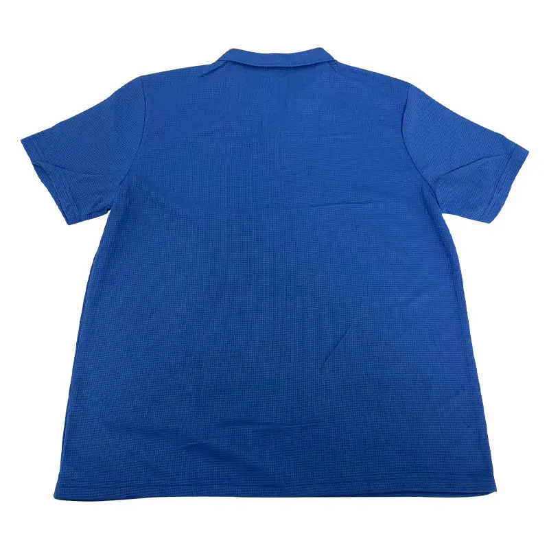Men's White Lapel T-Shirt Heavy Waffle Oversize — feature 43