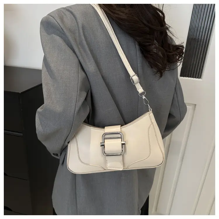 Women's Square Shoulder Messenger Bag Pink Black Brown — feature 13