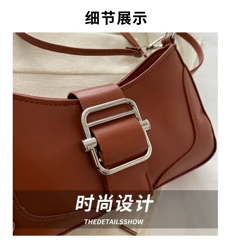 Women's Square Shoulder Messenger Bag Pink Black Brown — feature 3