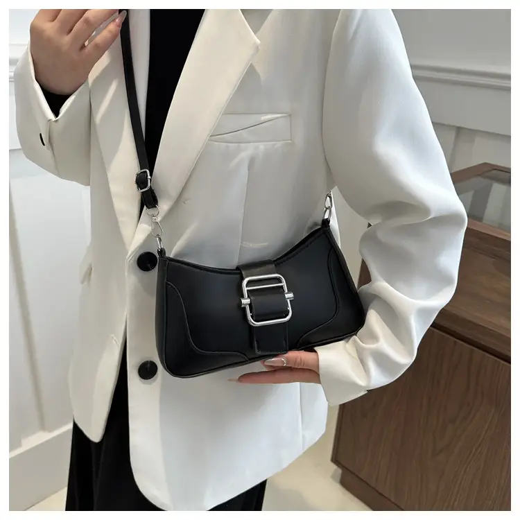 Women's Square Shoulder Messenger Bag Pink Black Brown — feature 9
