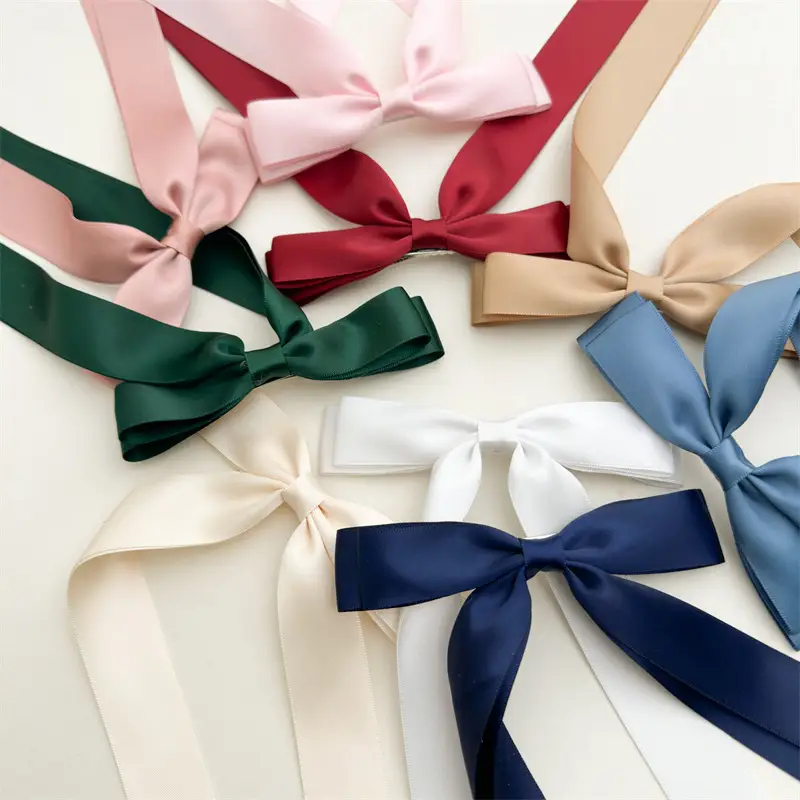 Cross-Border Bow Ribbon Hairpin for Long Hair