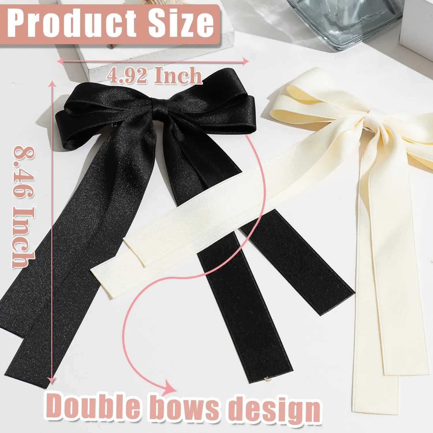 Cross-Border Bow Ribbon Hairpin for Long Hair — feature 10