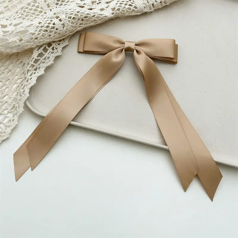 Cross-Border Bow Ribbon Hairpin for Long Hair