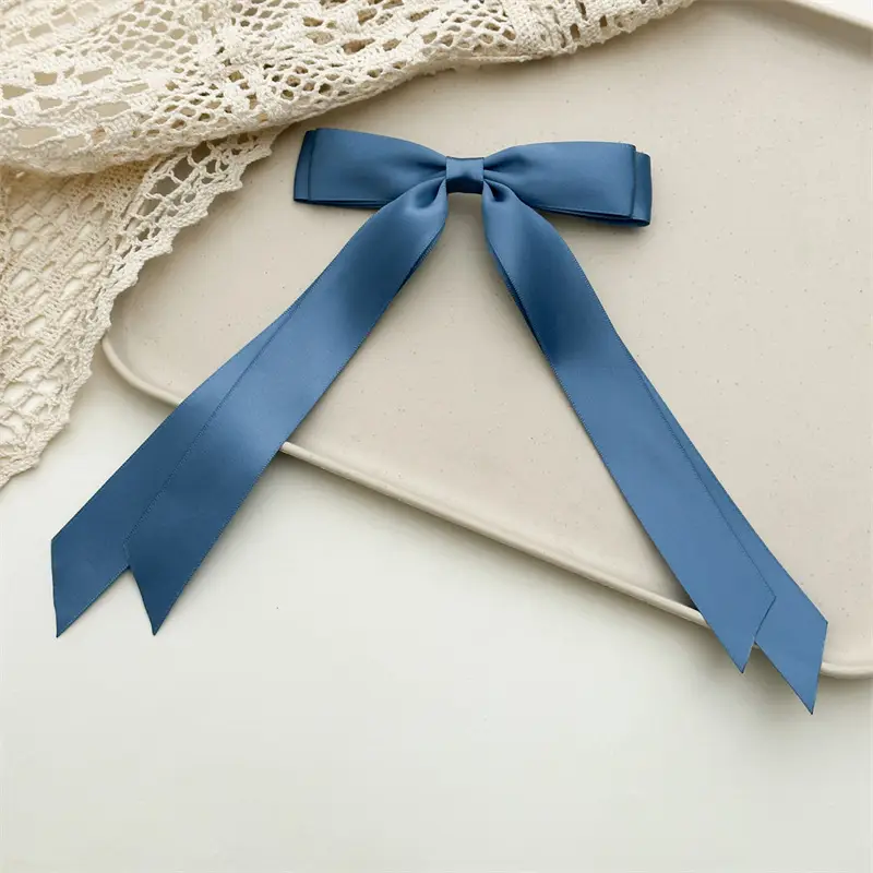 Cross-Border Bow Ribbon Hairpin for Long Hair