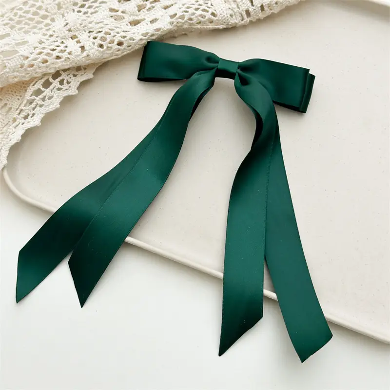 Cross-Border Bow Ribbon Hairpin for Long Hair