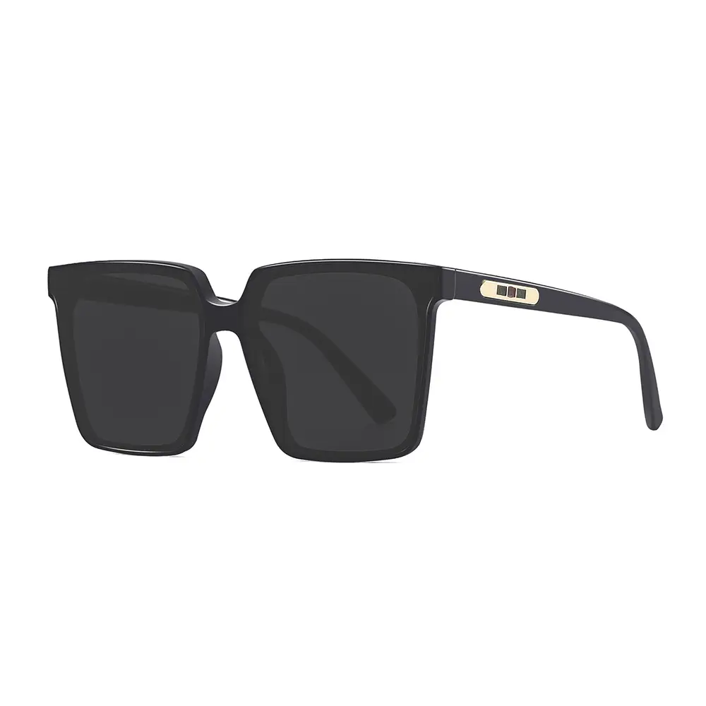 Korean Style Square Sunglasses for Men Large Frame