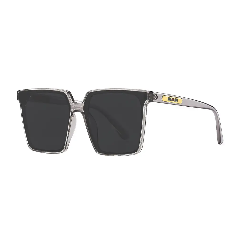 Korean Style Square Sunglasses for Men Large Frame - Image 3
