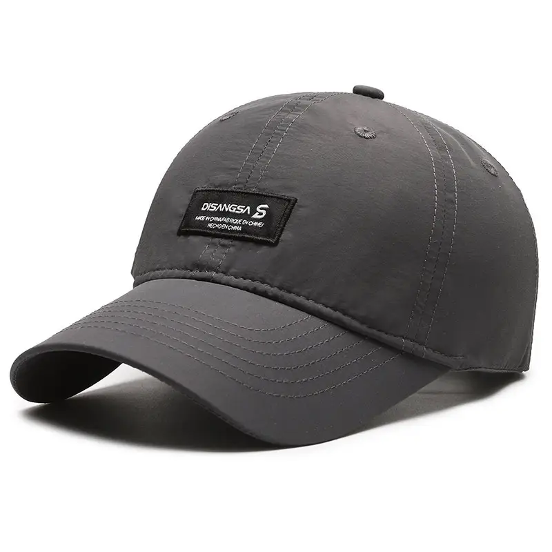 Men Women Baseball Cap Black Light Gray Navy Beige - Image 5