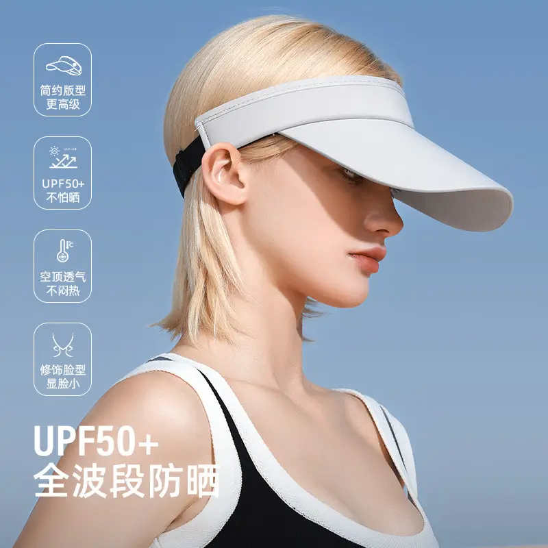 UV50+ Women Sun Hat White Breathable Outdoor Sports - Image 4